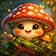 Vibrant colorful animal avatar for a profile picture, showcasing a friendly cartoon tiger with expressive features, adding a 