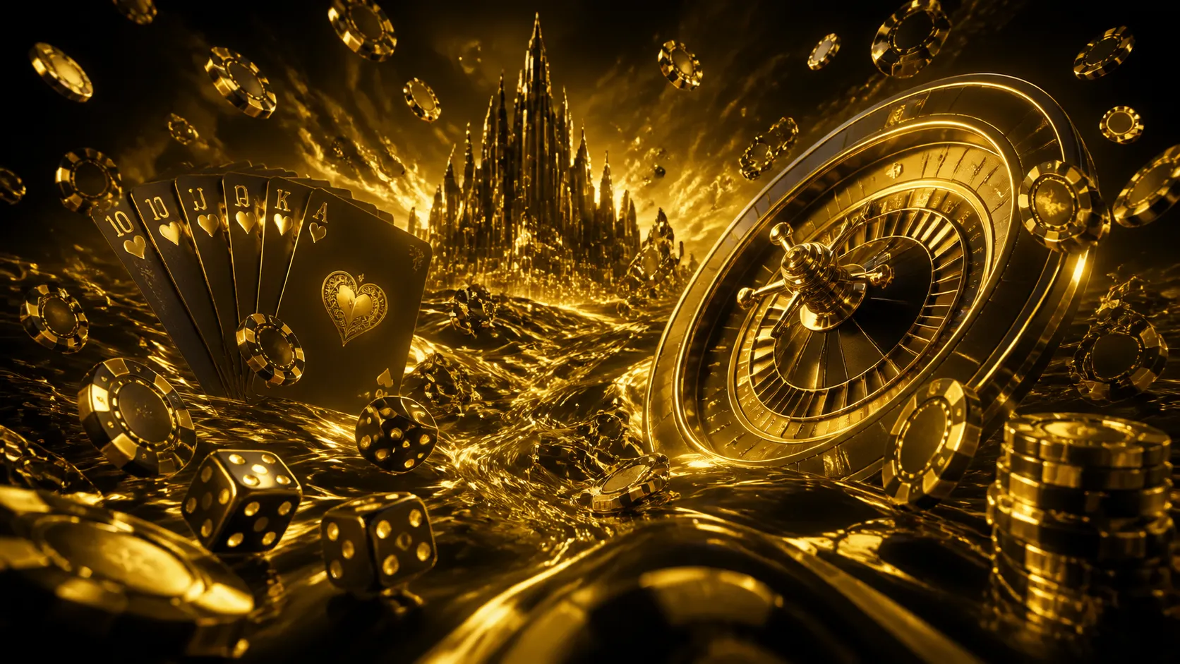 Cinematic hero banner for Maximalbet with holographic casino elements, luxury, and neon lights set against a dark, atmospheri